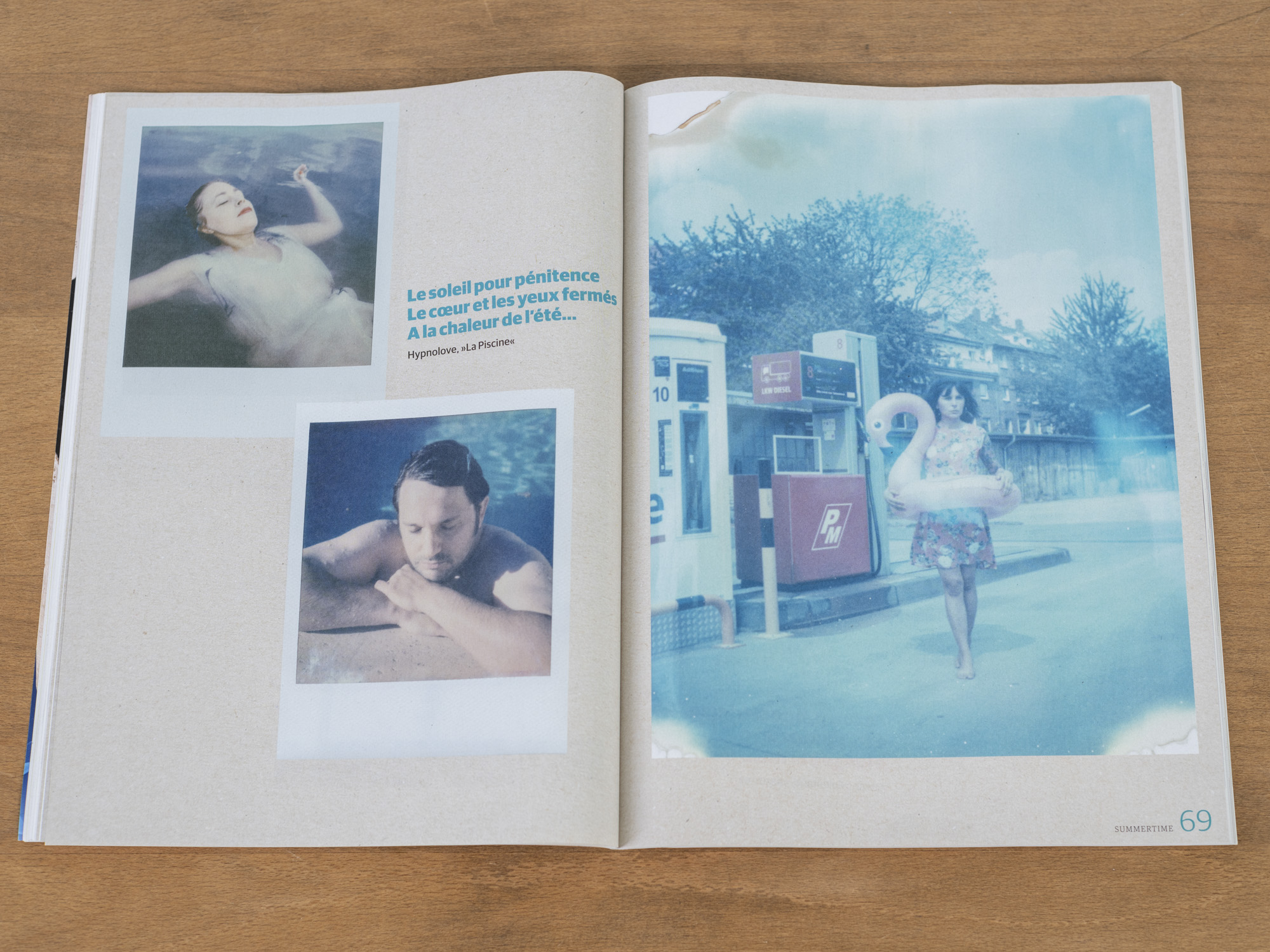 Polaroid Fotostrecke in der Stadtrevue, Sommerausgabe 2020