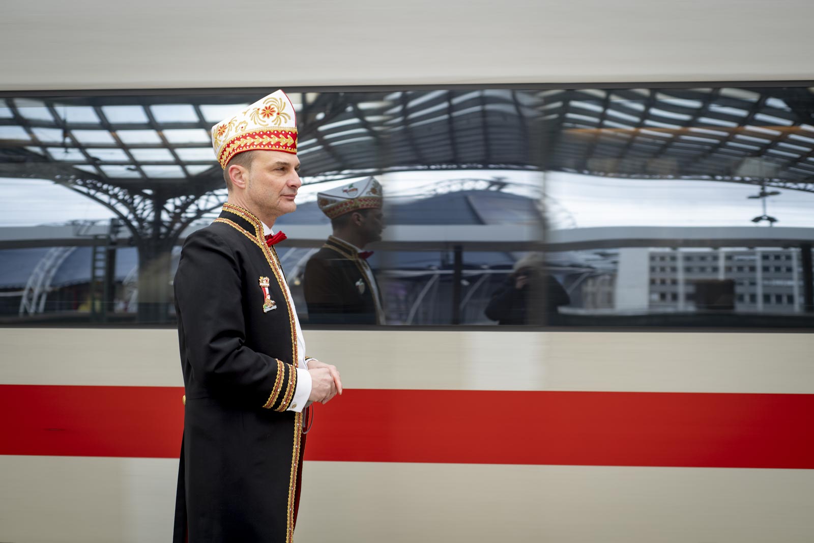 Foto von Holger Kirsch, Zugleiter des Rosenmontagszuges